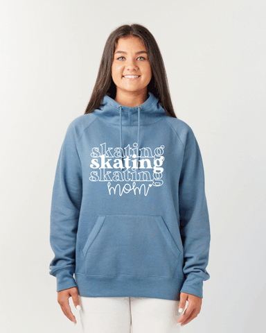 Ladies Scuba Neck Pullover Hood Skating mom