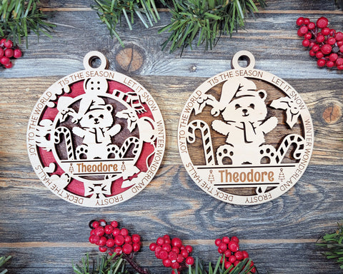 Personalized Bear Ornament