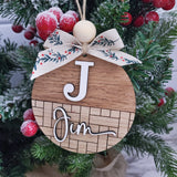 Personalized name ornaments